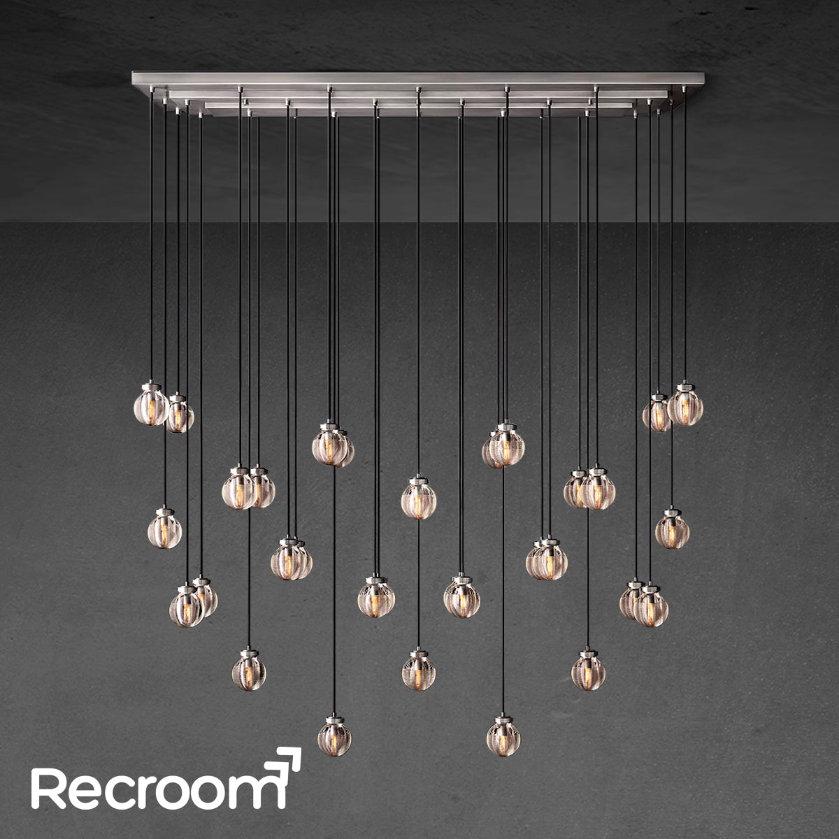 Pearli Rectangular Chandelier 72" - Zonesus