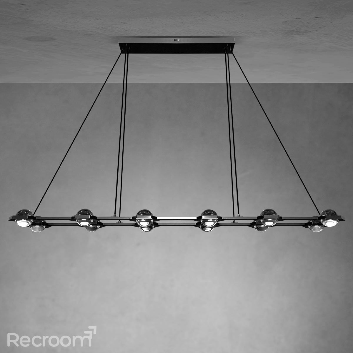 Eclitant Rectangular Chandelier 72" - Zonesus