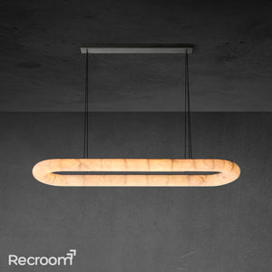 Rivager Lisse Oval Chandelier 74" - Zonesus