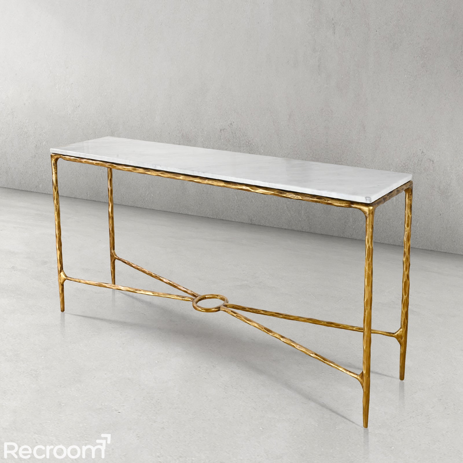 Thaddeo Rectangle Marble Console 60" 72" - Zonesus