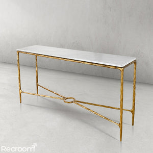 Thaddeo Rectangle Marble Console 60" 72" - Zonesus