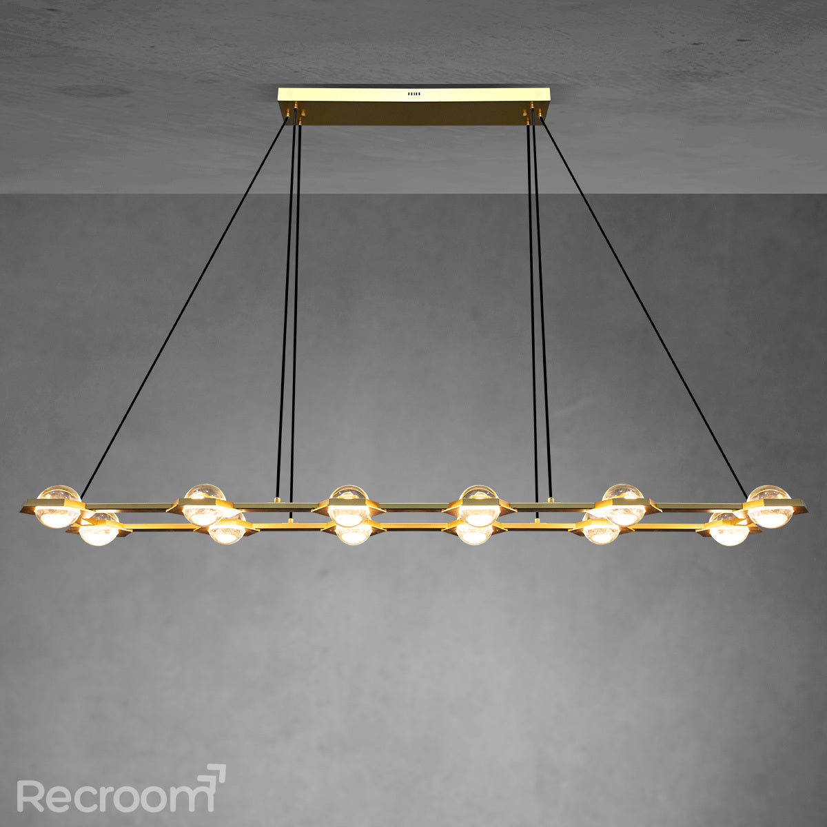 Eclitant Rectangular Chandelier 72" - Zonesus