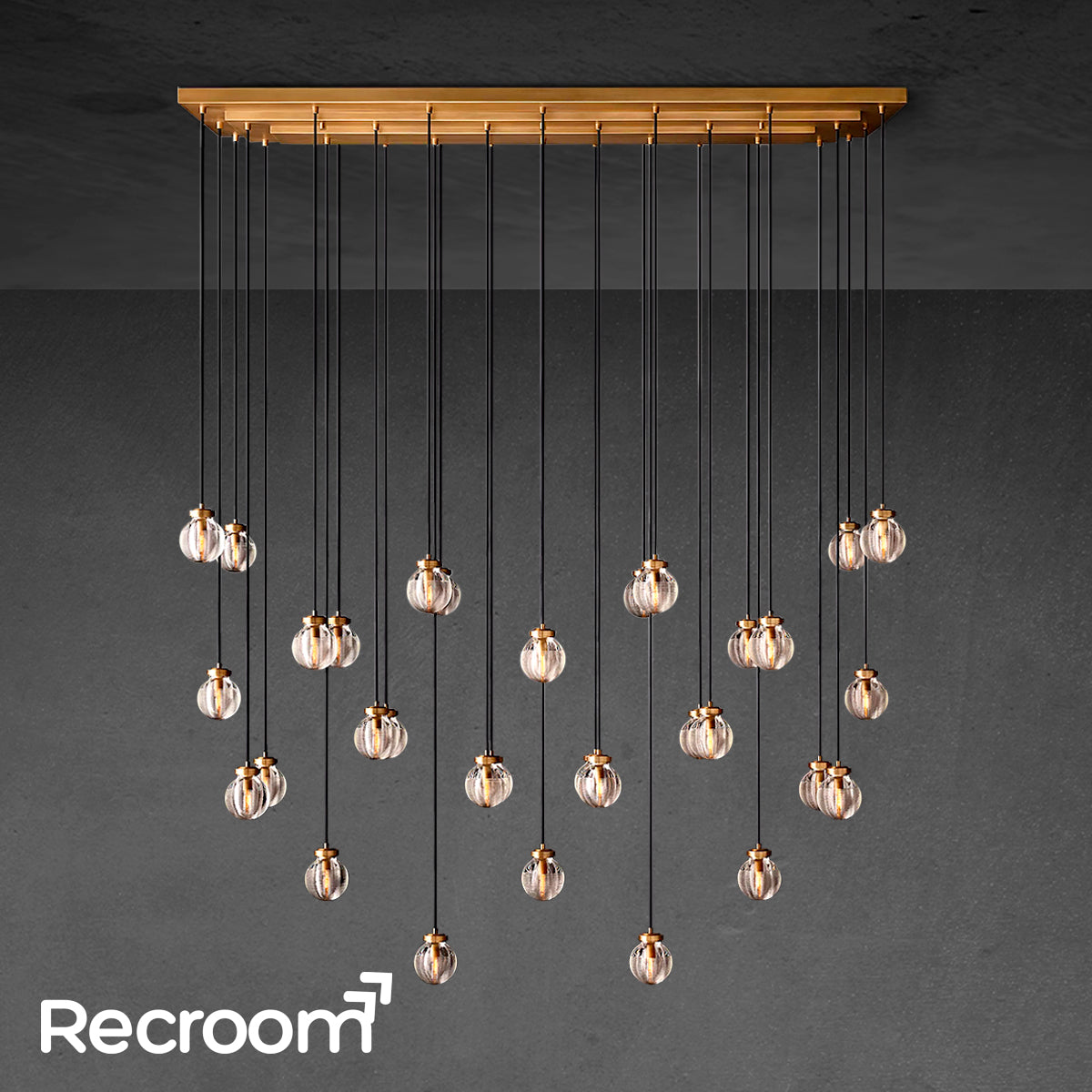 Pearli Rectangular Chandelier 72" - Zonesus