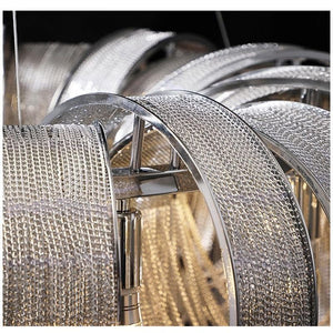 Alisa Luxury Aluminum Chain Tassel Chandelier - Zonesus