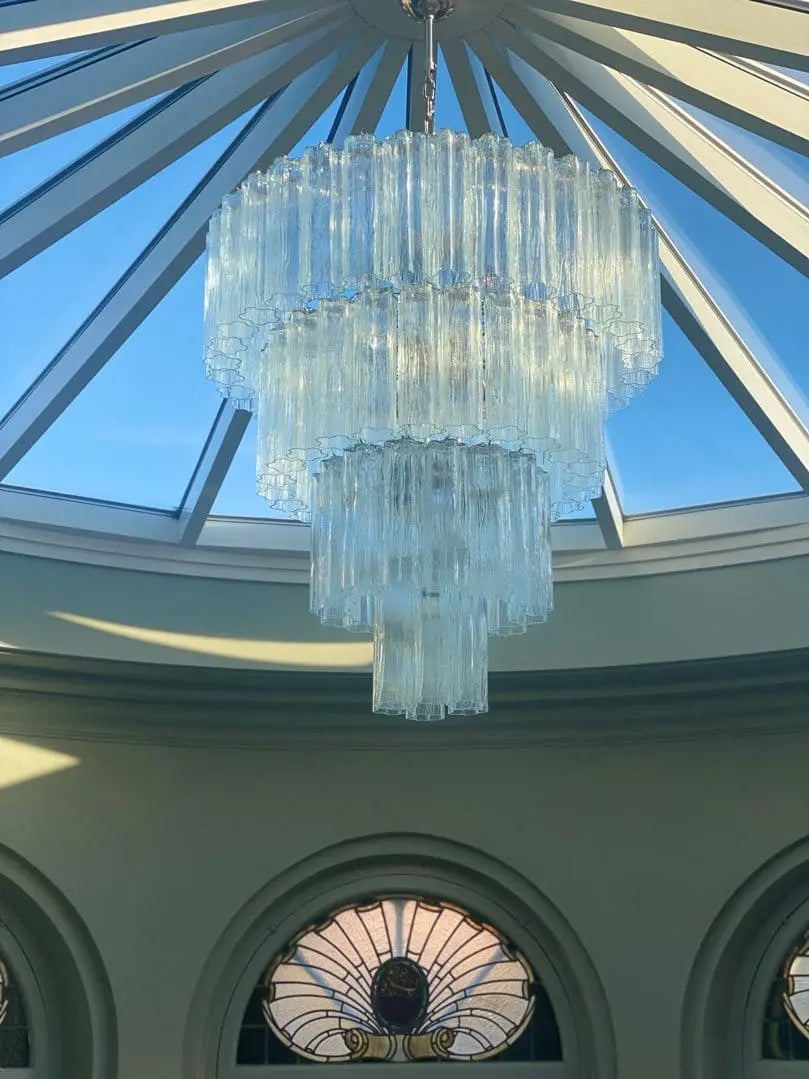 Murano Chandelier – 78 tubes – Transparent - Zonesus