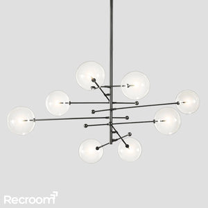 Glass Global Pendant Chandelier 79'' - Zonesus
