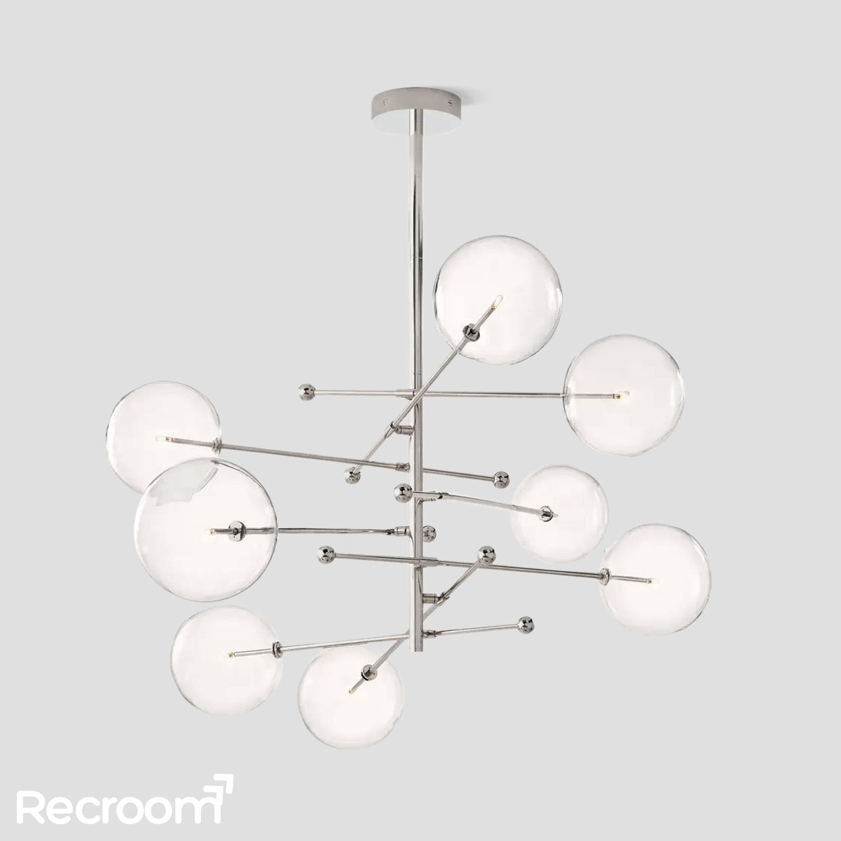 Glass Global Pendant Chandelier 79'' - Zonesus
