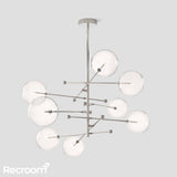 Glass Global Pendant Chandelier 79'' - Zonesus