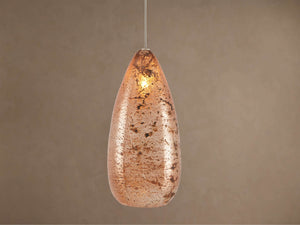Edda Cascade Teardrop Mercury Glass Pendant - Zonesus