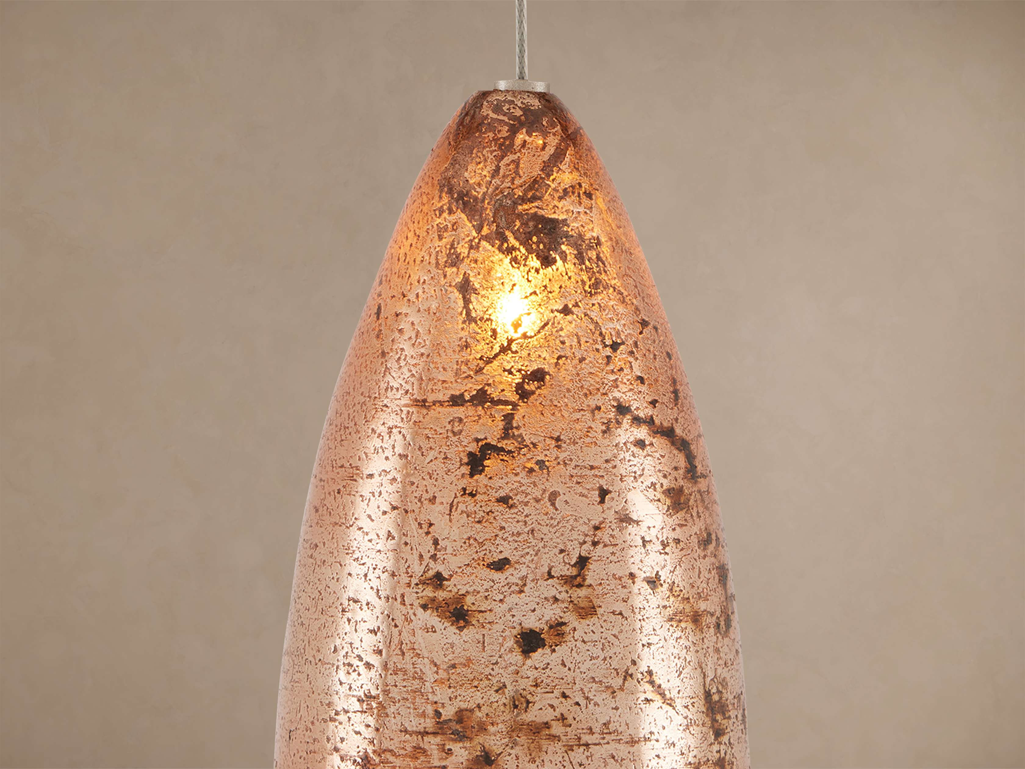 Edda Cascade Teardrop Mercury Glass Linear Chandelier 48'' 54''L - Zonesus