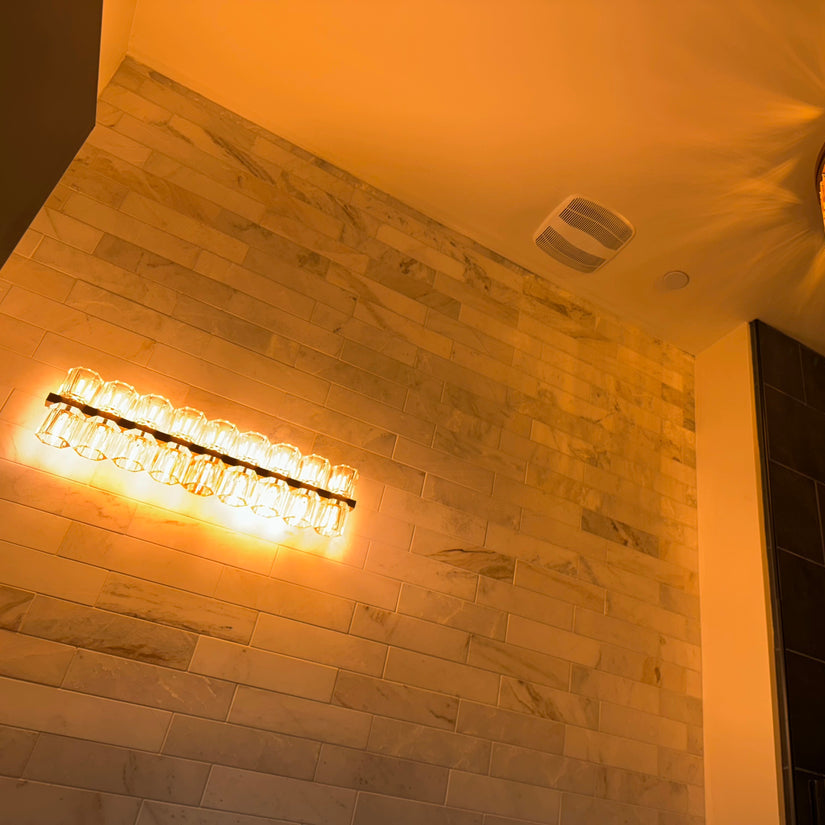 Arcachonest Crystal Wall Sconce 26"W - Zonesus