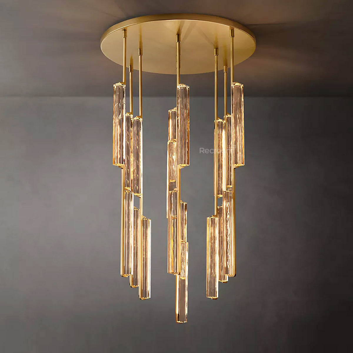 Auduben Crystal Round Chandelier 40" - Zonesus