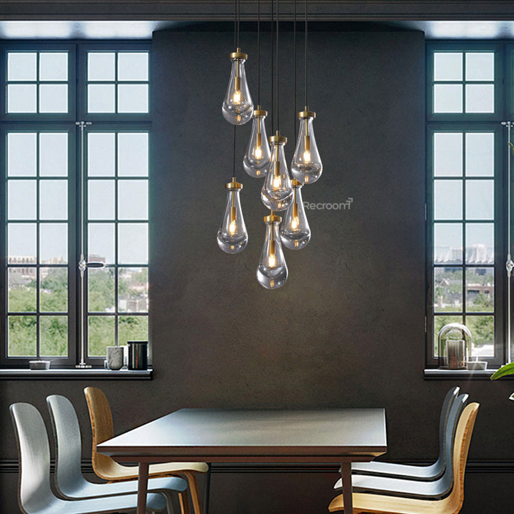 Raindrop Round Chandelier 18" - Zonesus