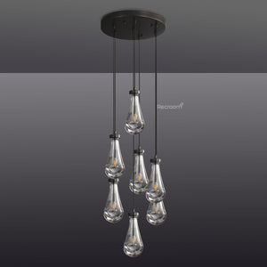 Raindrop Round Chandelier 18" - Zonesus