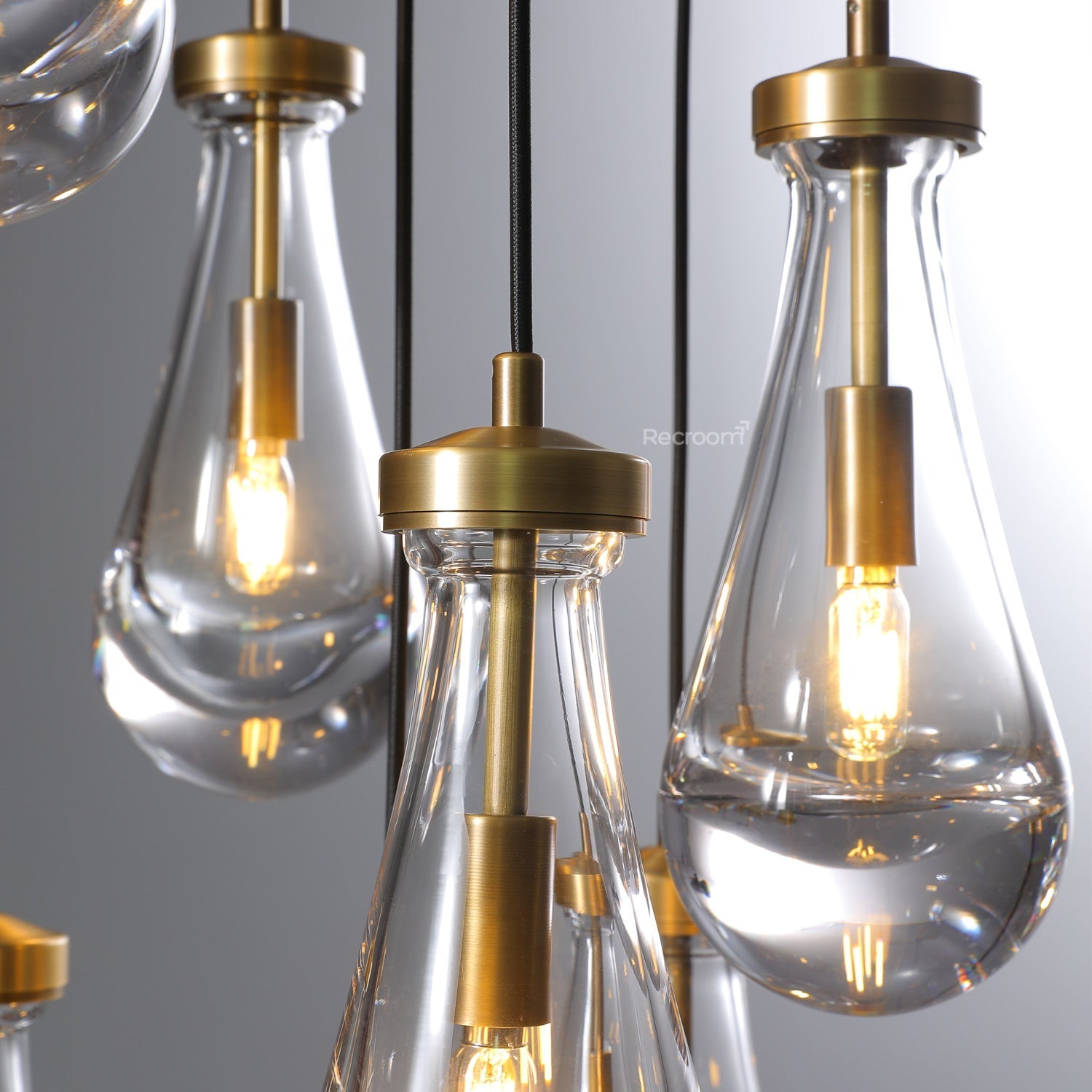 Raindrop Round Chandelier 18" - Zonesus