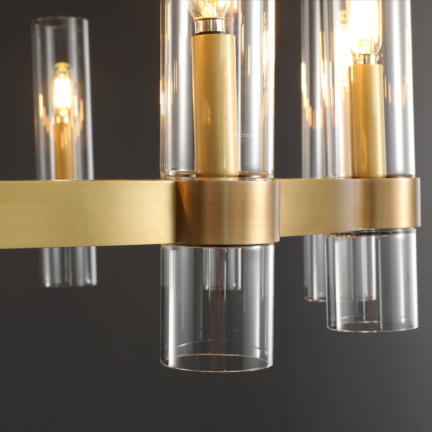 Manory Glass Round Chandelier 60" - Zonesus