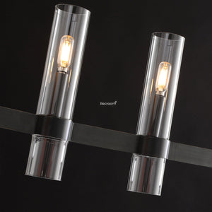 Manory Glass Linear Chandelier 59" - Zonesus