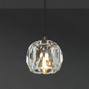 Boulew Crystal Glass Cord Pendant 5" - Zonesus