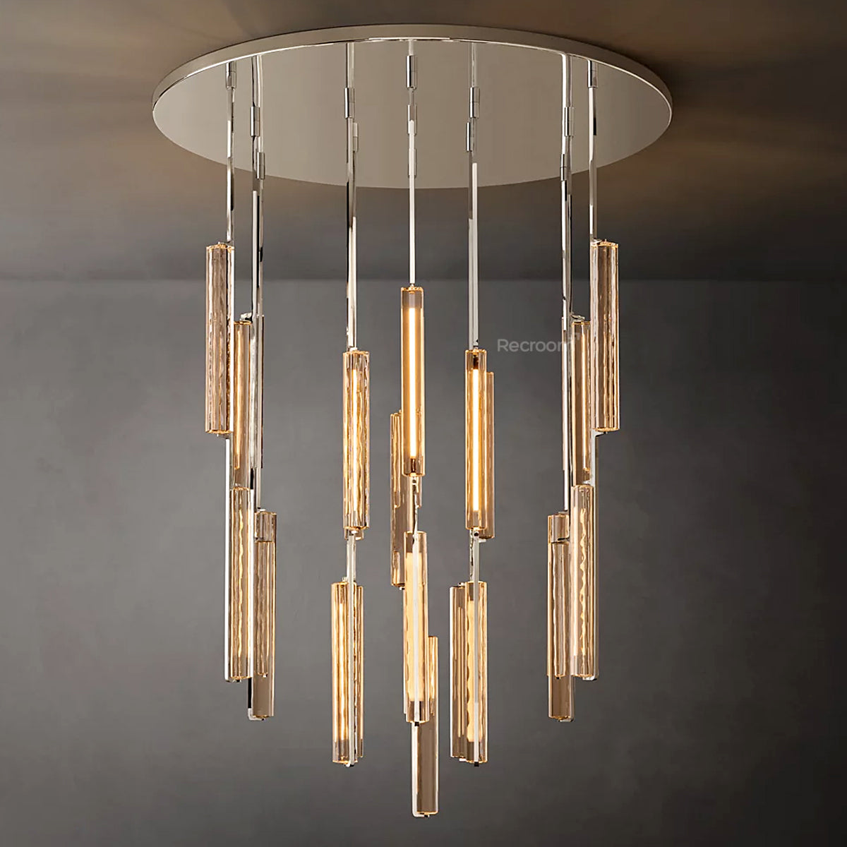Auduben Crystal Round Chandelier 56" - Zonesus
