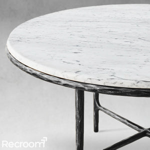 Thaddeo Marble Round Dining Table - Zonesus