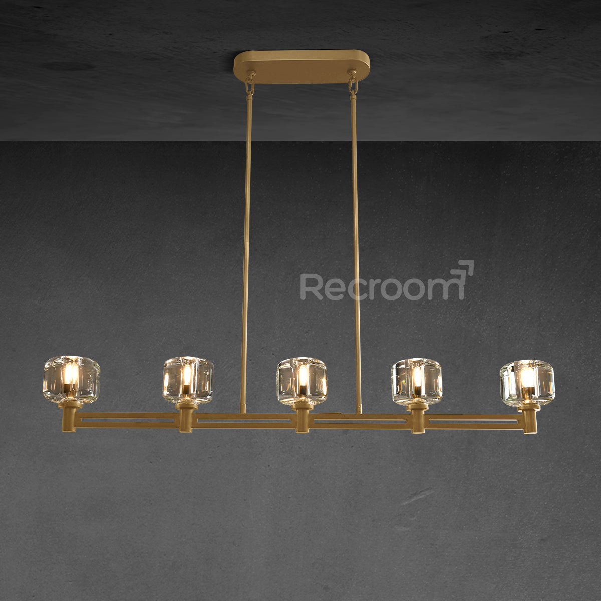 Demarat Linear Chandelier 54" - Zonesus