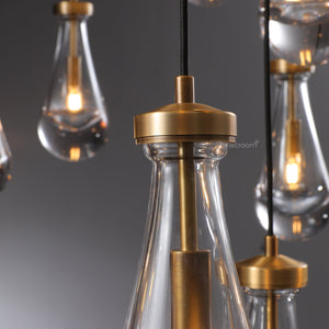 Raindrop Round Chandelier 60" - Zonesus