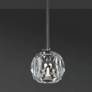 Boulew Crystal Glass Rod Pendant 5" - Zonesus