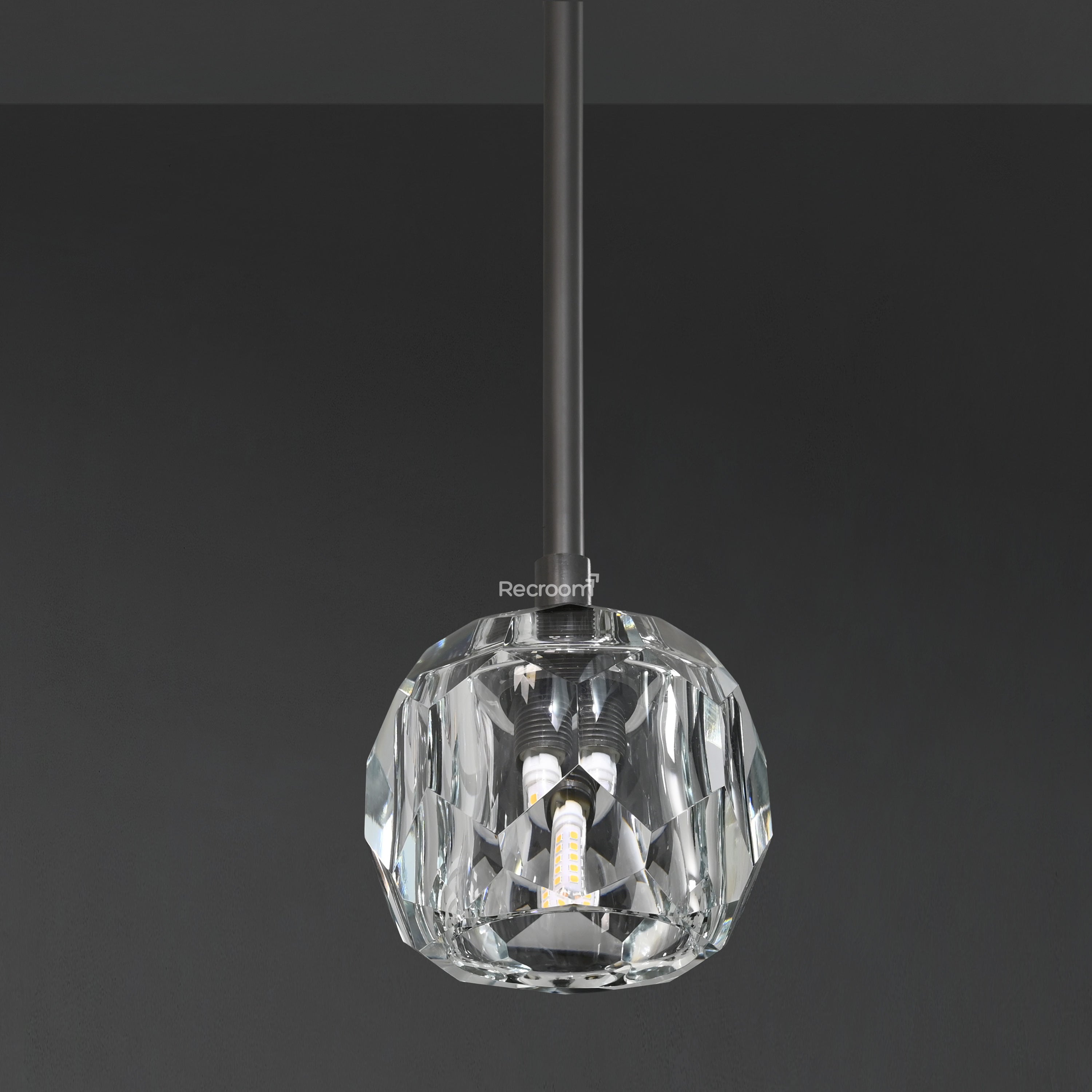 Boulew Crystal Glass Rod Pendant 5" - Zonesus