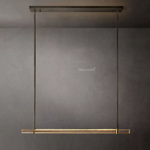 Auduben Crystal Single Bar Linear Chandelier 60" - Zonesus
