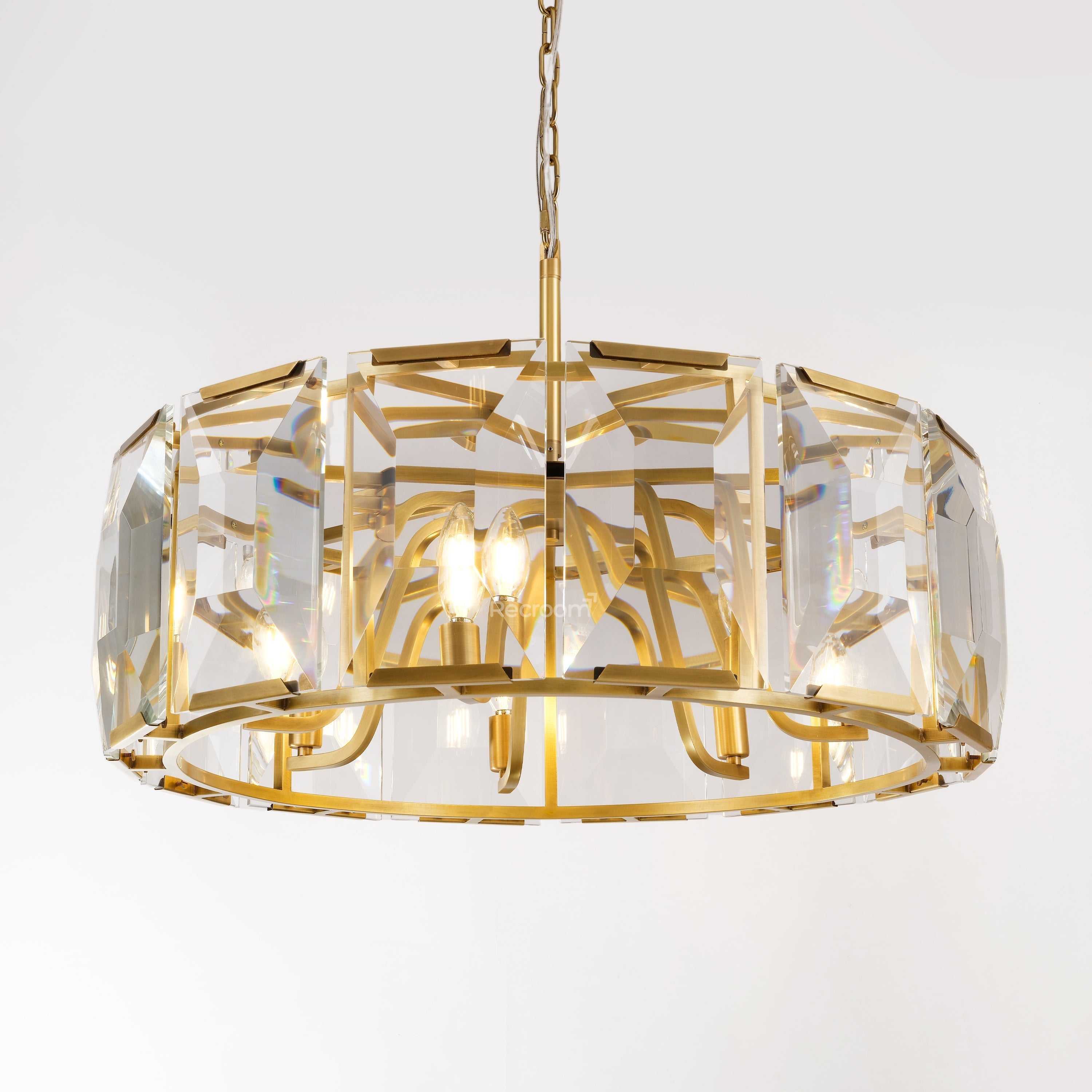 Harllow Multicurve Crystal Round Chandelier 19“ 31” 43“ 60” - Zonesus