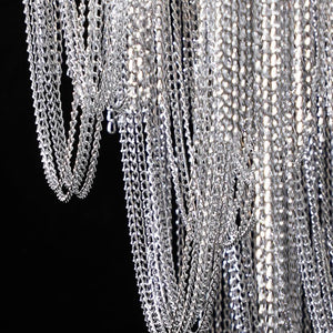 Alisa Luxury Hardware Aluminum Chain Tassel Table Lamp - Zonesus
