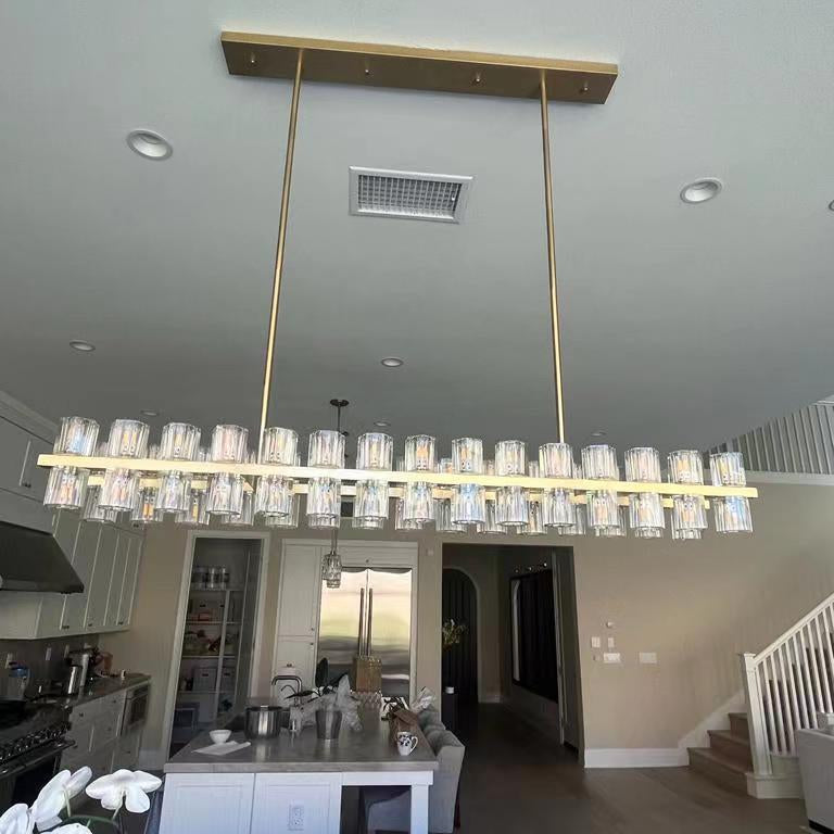 Arcachonest LED Rectangular Chandelier 54" - Zonesus