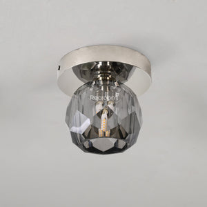 Boulew Crystal Glass Petite Flushmount 6" - Zonesus