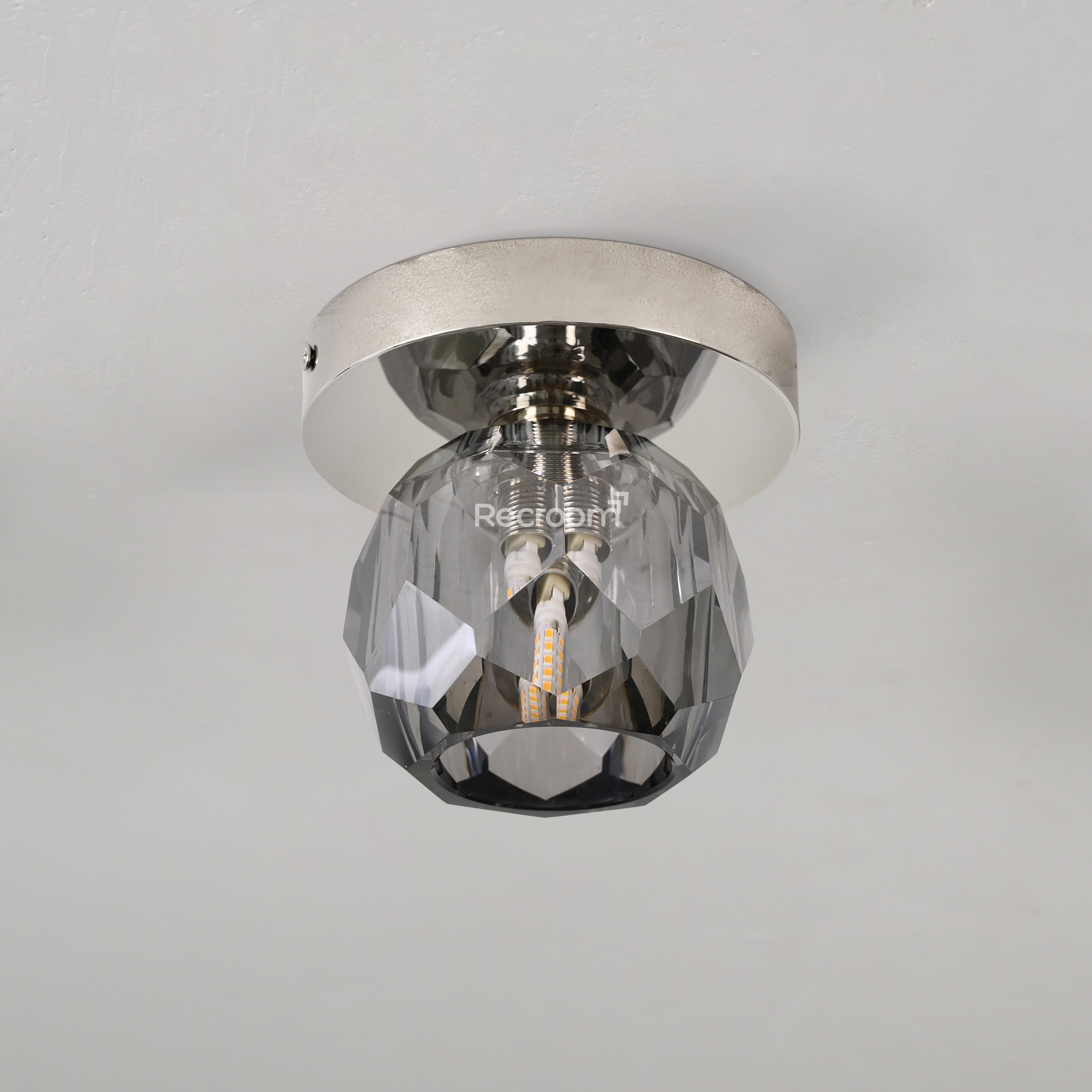 Boulew Crystal Glass Petite Flushmount 6" - Zonesus