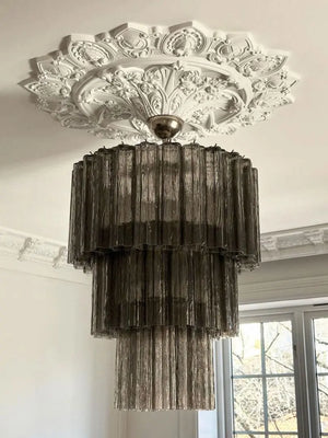 Murano Chandelier – 52 tubes – Smoked - Zonesus