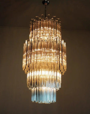 Murano Chandelier – 242 prisms – Transparent - Zonesus