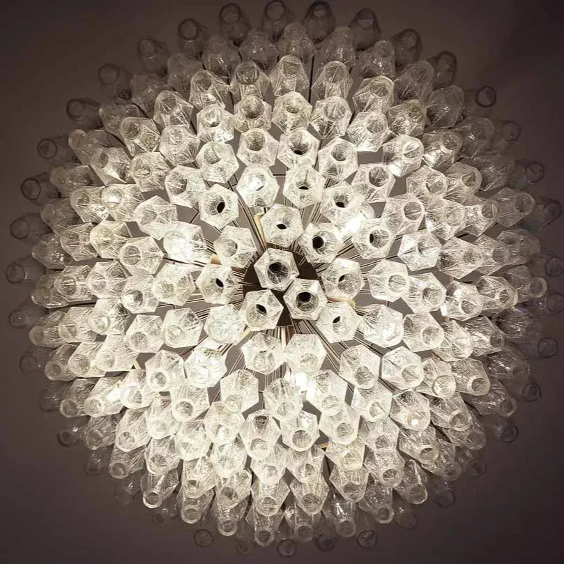 Murano Chandelier – Poliedri – 185 glass – Iridescent - Zonesus
