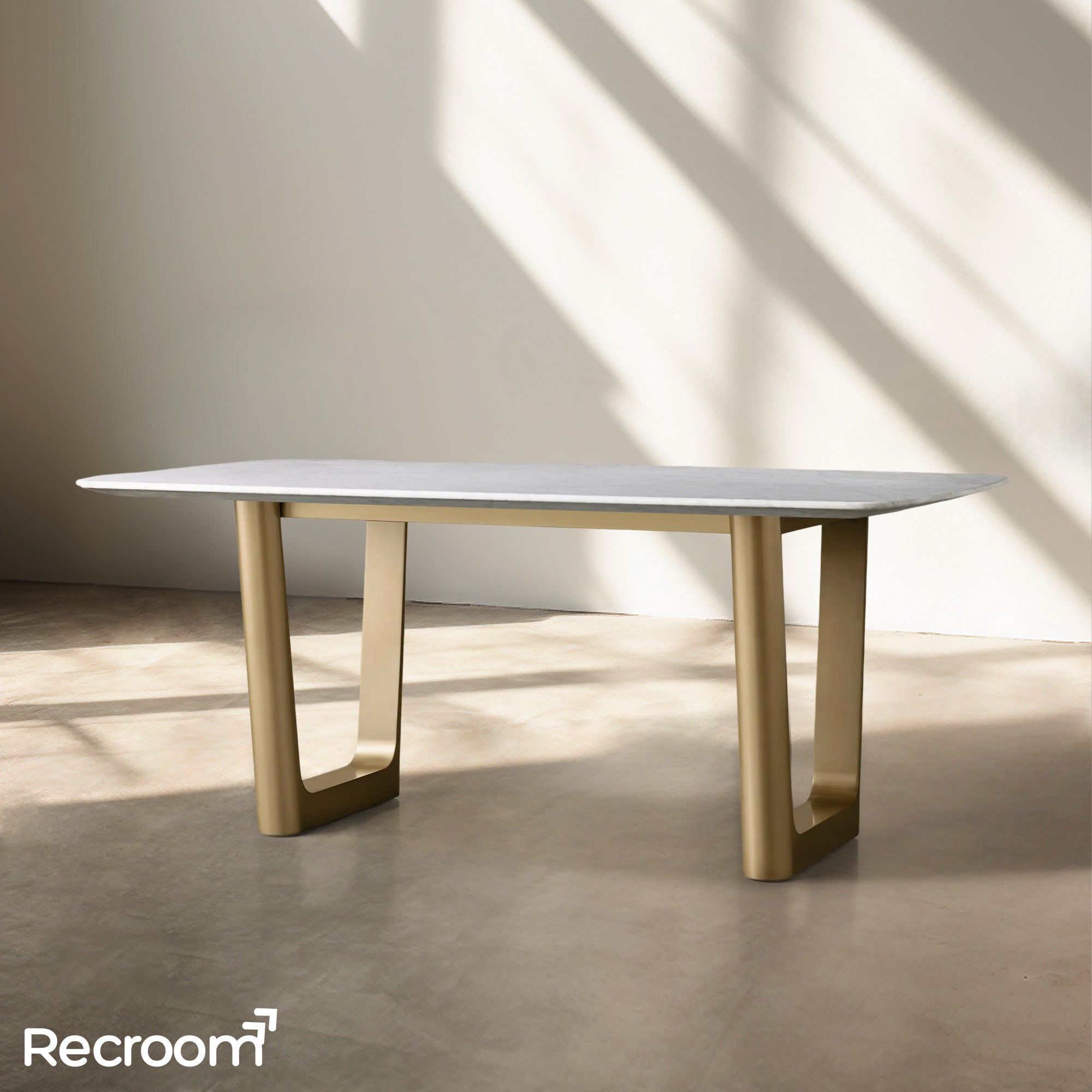 San Germani Stone Dining Table with Rennes Base - Zonesus