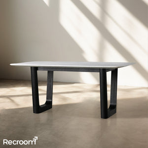 San Germani Stone Dining Table with Rennes Base - Zonesus