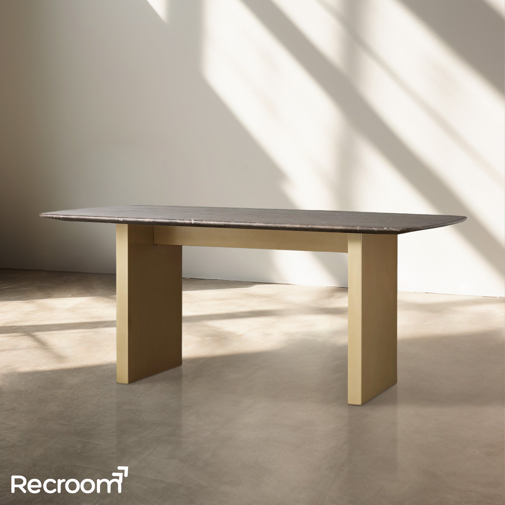 San Germani Stone Dining Table with Clement Base - Zonesus