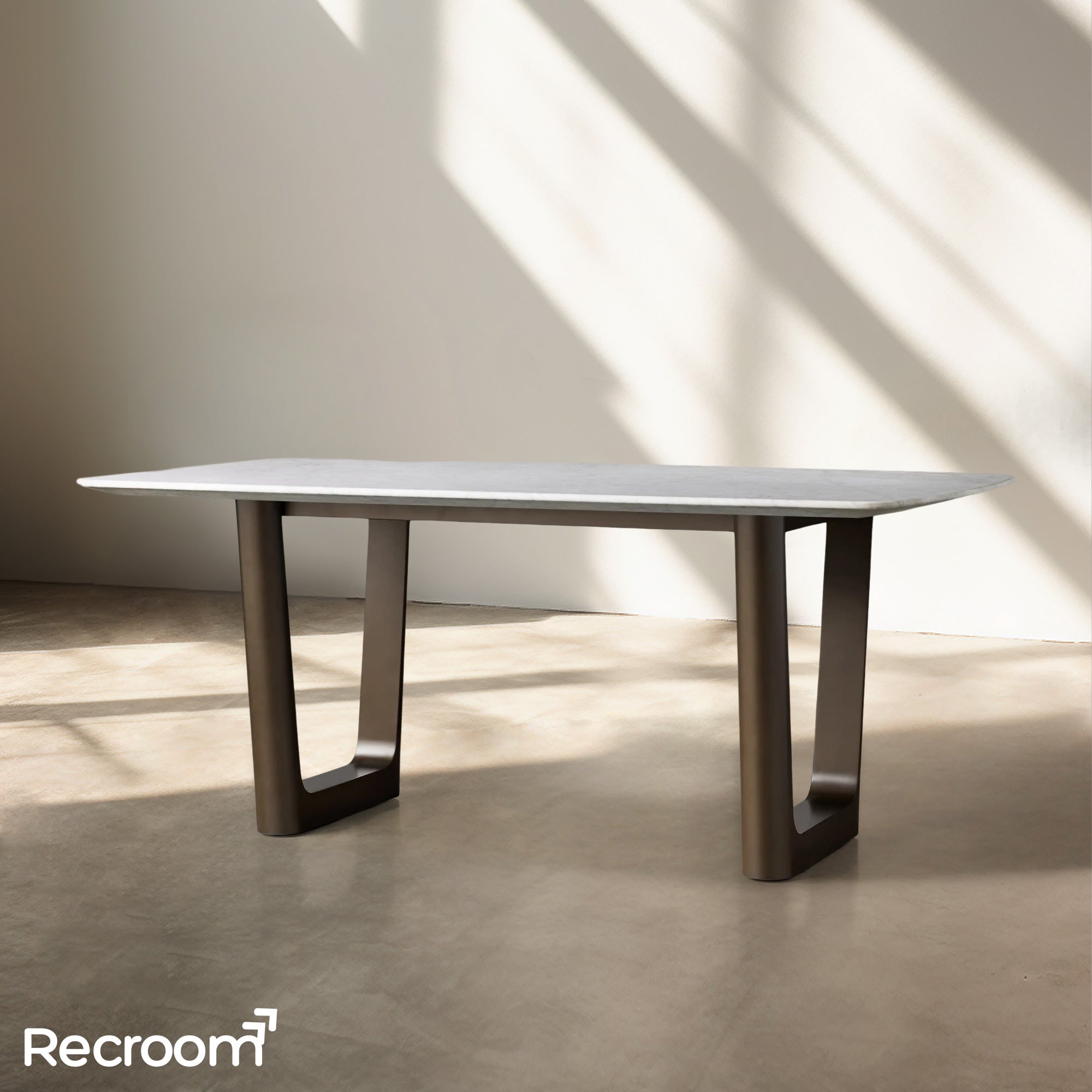San Germani Stone Dining Table with Rennes Base - Zonesus