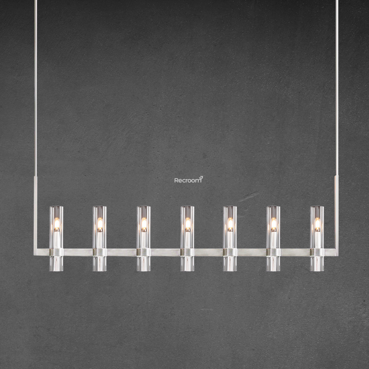 Manory Glass Linear Chandelier 59" - Zonesus