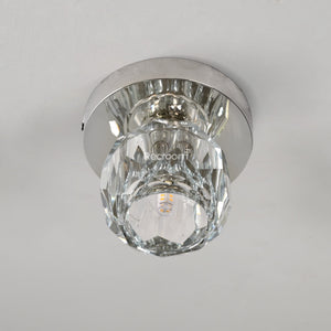 Boulew Crystal Glass Petite Flushmount 6" - Zonesus