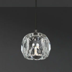 Boulew Crystal Glass Cord Pendant 5" - Zonesus