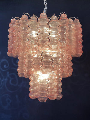 Murano Chandelier – Curva – Rosa – 48 tubes - Zonesus