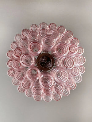 Murano Chandelier – Curva – Rosa – 48 tubes - Zonesus