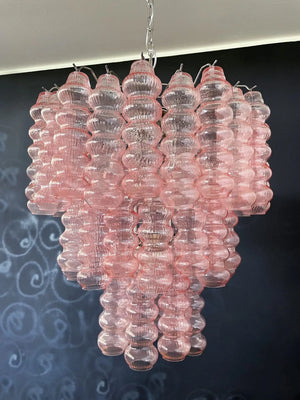 Murano Chandelier – Curva – Rosa – 48 tubes - Zonesus