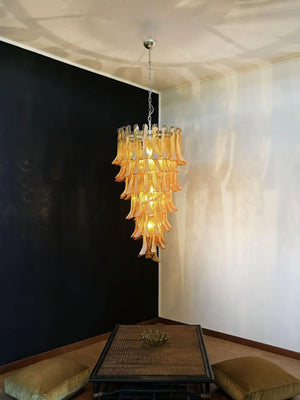 Murano Chandelier – 83 petals – Caramel - Zonesus