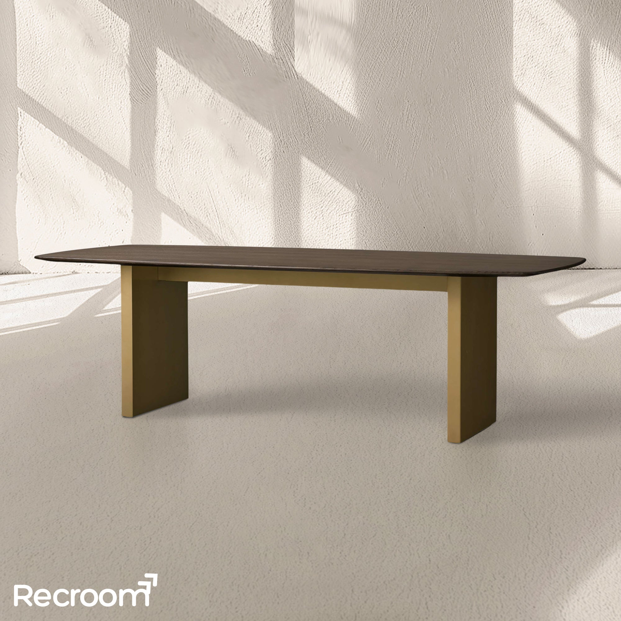 San Germani Wood Dining Table with Clement Base - Zonesus