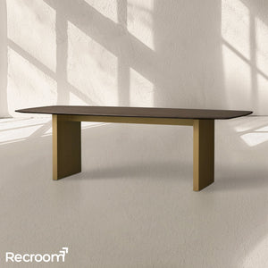 San Germani Wood Dining Table with Clement Base - Zonesus